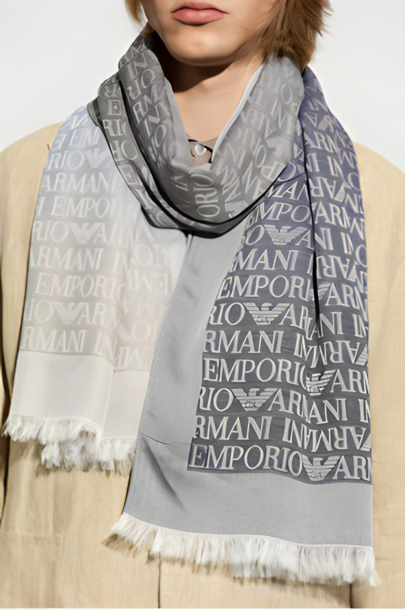 スカーフ EMPORIO ARMANI Woman Scarf Grey 6353314F309 17441 Emporio Armani Outlet: Scarf woman - Grey | Emporio Armani