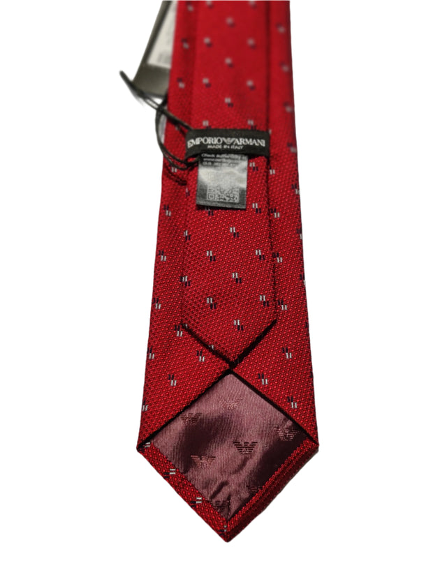 EMPORIO ARMANI MEN SILK TIES (RED)