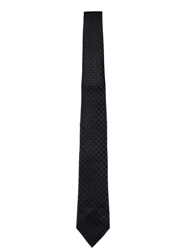 EMPORIO ARMANI MEN SILK TIE (BLACK)