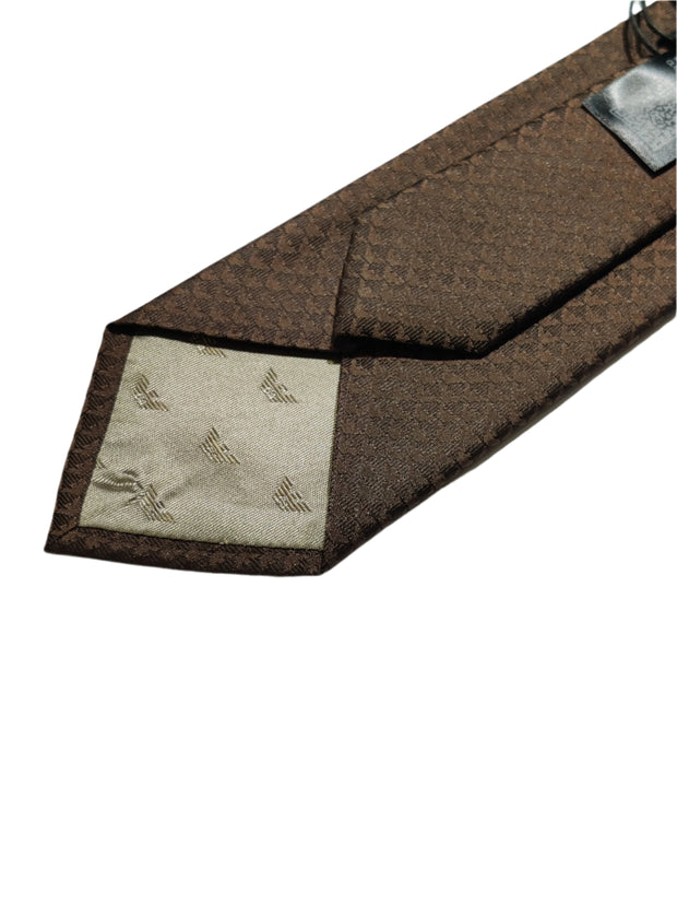 EMPORIO ARMANI MEN SILK TIE (Brown)