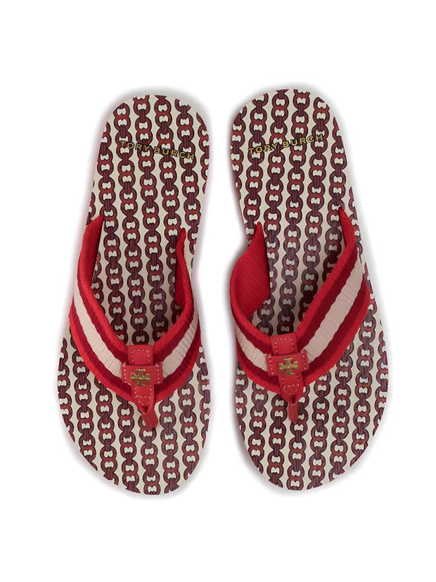 Tory Burch Gemini Red Flip Flop  61715-622