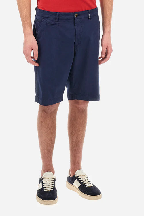 La Martina Bermuda Shorts Navy (Regular Fit-Cotton)